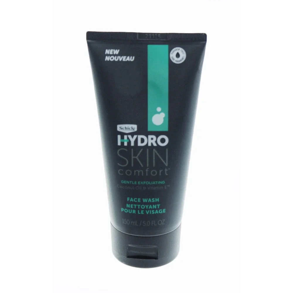 4 Count Schick Hydro Skin Comfort Gentle Exfoliating Face Wash For Men  5.0 oz